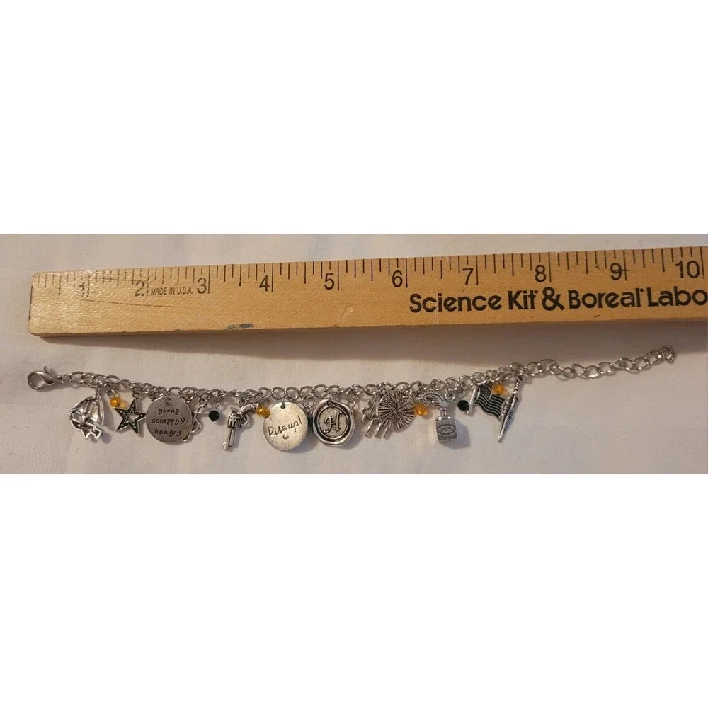 HAMILTON Themed Adjustable Dangle Charm Bracelet